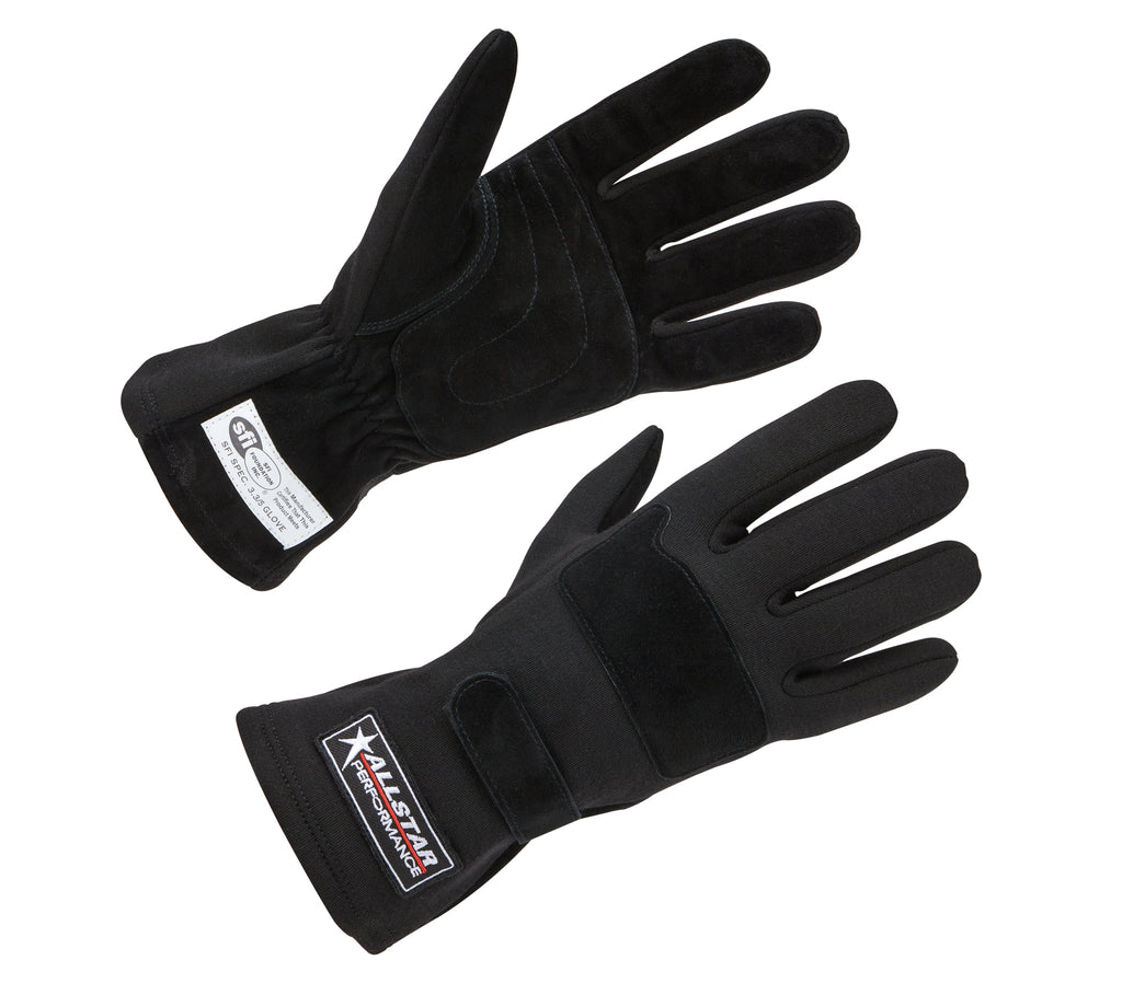 Allstar Performance Driving Gloves SFI 3.3/5 D/L Black XX-Large ALL915016