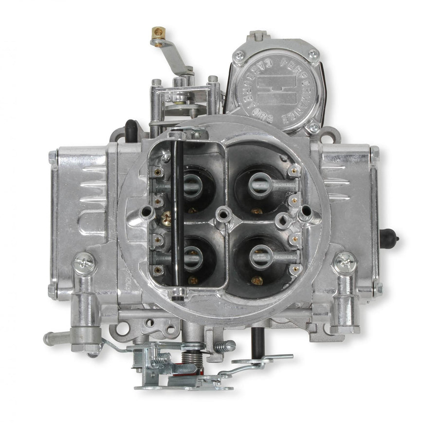 Street Warrior Carburetor 600 CFM 4160 Vacuum Secondaries Shiny Gasoline Holley