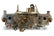 Double Pumper Carburetor 600 CFM 4150 Mechanical Secondaries Gold Dichromate Gasoline Holley