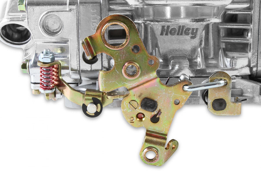 Double Pumper Carburetor 600 CFM 4150 Mechanical Secondaries Shiny Gasoline Holley