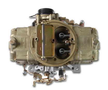 Classic Double Pumper Carburetor 650 CFM 4150 Mechanical Secondaries Gold Dichromate Gasoline Holley