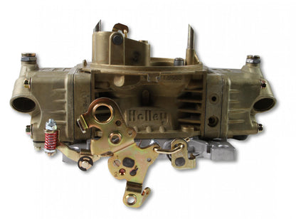 Classic Double Pumper Carburetor 650 CFM 4150 Mechanical Secondaries Gold Dichromate Gasoline Holley