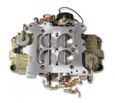 Classic Double Pumper Carburetor 650 CFM 4150 Mechanical Secondaries Gold Dichromate Gasoline Holley
