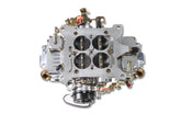 Aluminum Double Pumper Carburetor 650 CFM 4150 Mechanical Secondaries Shiny Gasoline Holley