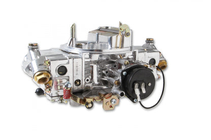 Aluminum Double Pumper Carburetor 650 CFM 4150 Mechanical Secondaries Shiny Gasoline Holley