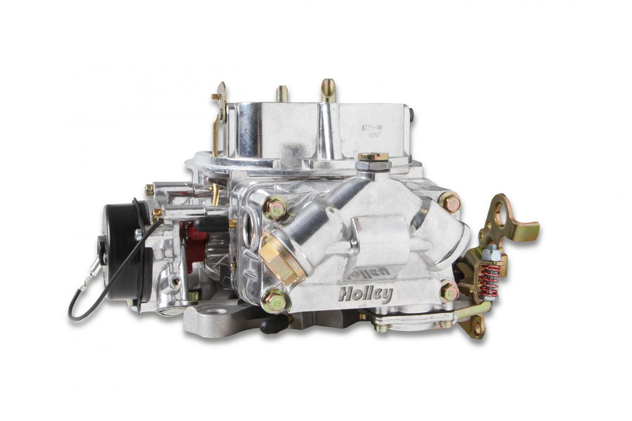 Aluminum Double Pumper Carburetor 650 CFM 4150 Mechanical Secondaries Shiny Gasoline Holley