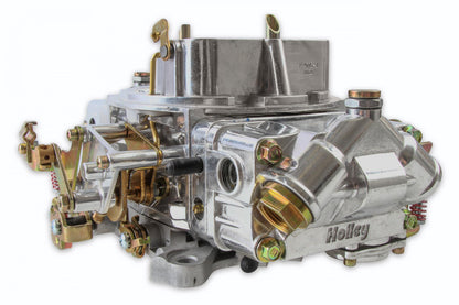 Double Pumper Carburetor 650 CFM 4150 Mechanical Secondaries Shiny Gasoline Holley