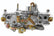 Double Pumper Carburetor 650 CFM 4150 Mechanical Secondaries Shiny Gasoline Holley