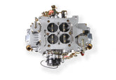 Aluminum Double Pumper Carburetor 750 CFM 4150 Mechanical Secondaries Shiny Gasoline Holley