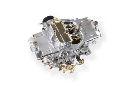 Aluminum Double Pumper Carburetor 750 CFM 4150 Mechanical Secondaries Shiny Gasoline Holley