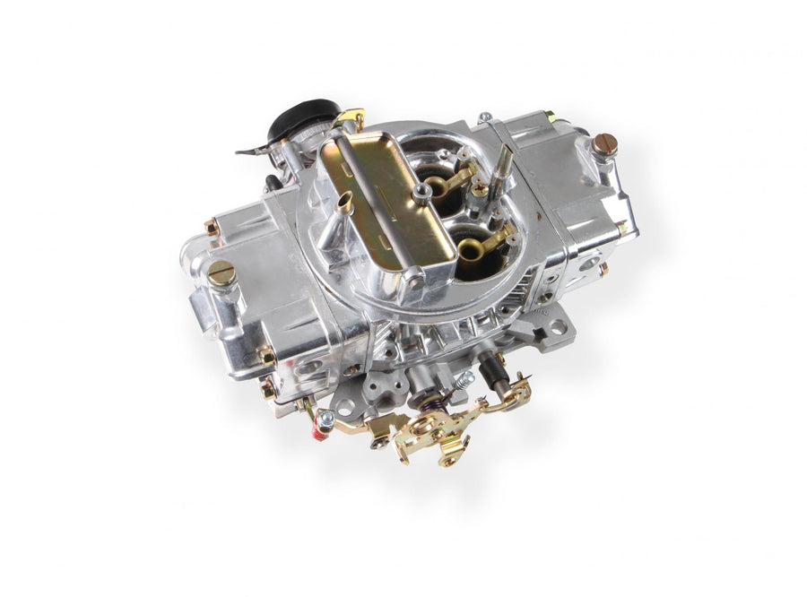 Aluminum Double Pumper Carburetor 750 CFM 4150 Mechanical Secondaries Shiny Gasoline Holley
