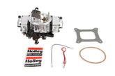 Ultra Double Pumper Carburetor 650 CFM 4150 Mechanical Secondaries Billet Color Black Shiny Gasoline Holley