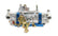 Ultra Double Pumper Carburetor 650 CFM 4150 Mechanical Secondaries Billet Color Blue Shiny Gasoline Holley