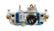 Ultra Double Pumper Carburetor 650 CFM 4150 Mechanical Secondaries Billet Color Blue Shiny Gasoline Holley