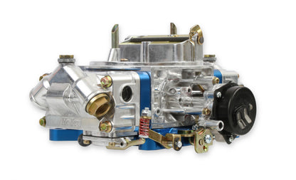 Ultra Double Pumper Carburetor 650 CFM 4150 Mechanical Secondaries Billet Color Blue Shiny Gasoline Holley