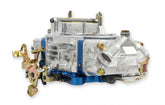 Ultra Double Pumper Carburetor 650 CFM 4150 Mechanical Secondaries Billet Color Blue Shiny Gasoline Holley