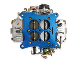 Ultra Double Pumper Carburetor 650 CFM 4150 Mechanical Secondaries Billet Color Blue Shiny Gasoline Holley