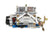 Ultra Double Pumper Carburetor 750 CFM 4150 Mechanical Secondaries Billet Color Blue Shiny Gasoline Holley