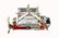 Ultra Double Pumper Carburetor 750 CFM 4150 Mechanical Secondaries Billet Color Red Shiny Gasoline Holley