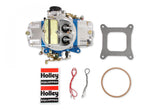 Ultra Double Pumper Carburetor 850 CFM 4150 Mechanical Secondaries Billet Color Blue Shiny Gasoline Holley