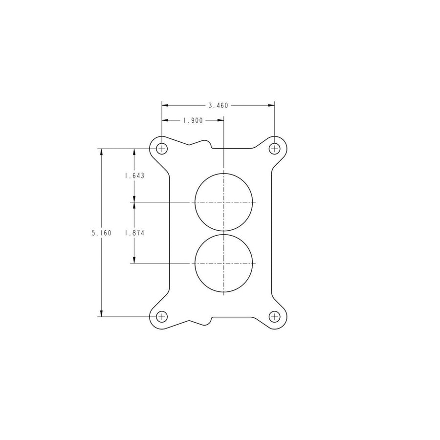 Street Avenger Carburetor 500 CFM 2300 Shiny Gasoline Holley