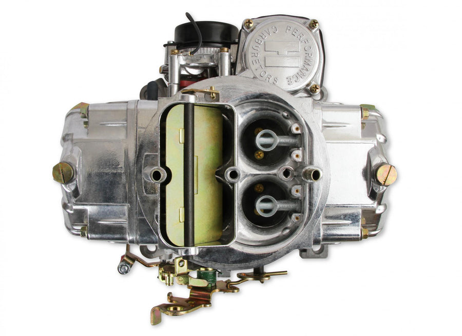 Classic Carburetor 750 CFM 4160 Fuel Inlet Dual Vacuum Secondaries Choke Type Electric Shiny Gasoline Holley