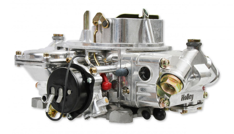 Classic Carburetor 750 CFM 4160 Fuel Inlet Dual Vacuum Secondaries Choke Type Electric Shiny Gasoline Holley