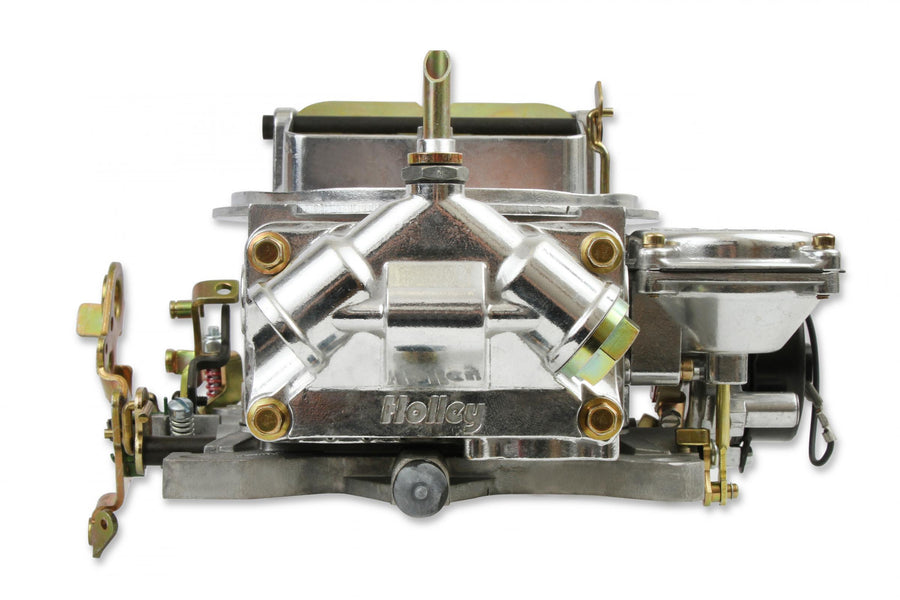 Classic Carburetor 750 CFM 4160 Fuel Inlet Dual Vacuum Secondaries Choke Type Electric Shiny Gasoline Holley