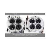 Gen 3 Ultra Dominator Carburetor Red 1050 CFM 4500 Mechanical Secondaries Idle Air Bleed Size 53.0 Shiny Gasoline Holley