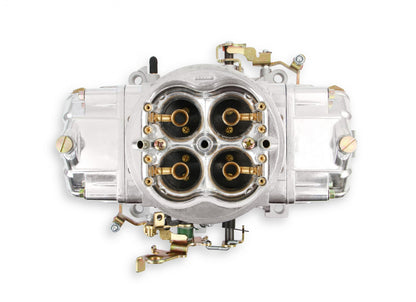 Aluminum Street HP Carburetor 650 CFM 4150 Mechanical Secondaries Shiny Gasoline Holley