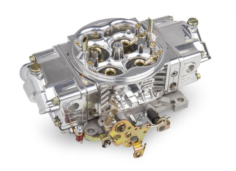 Aluminum Street HP Carburetor 750 CFM 4150 Mechanical Secondaries Shiny Gasoline Holley