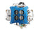 Ultra Street Avenger Carburetor Blue 670 CFM 4150 Vacuum Secondaries Shiny Gasoline Holley