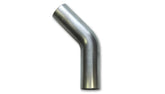 Vibrant 45 Degree Mandrel Bend | 3.5 in OD, 5.5 in CLR, T304 Stainless | 13103