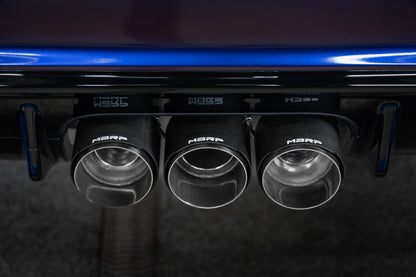MBRP 2023-2026 Honda Civic Type R 2.0L T304 SS 3in Cat-Back Exhaust Triple Center Outlet w/ Carbon Tips | S49023CF