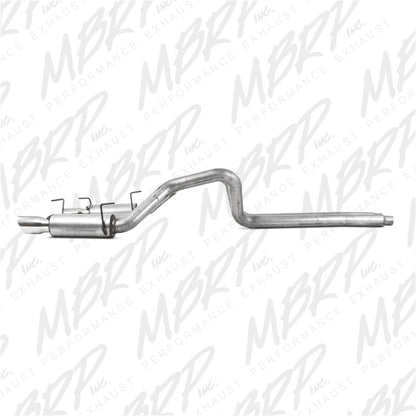 MBRP 2005-2010 Ford Mustang GT 4.6L Dual Split Rear Race Version AL/ 3in Cat Back Exhaust System | S7270AL