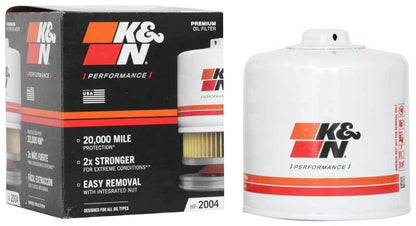 K&N Oil Filter | 3/4 In. - 16UNF-2B Thread | HP-2004