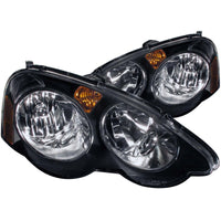 ANZO 2002-2004 Acura RSX Crystal Headlights Black