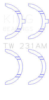 King Engine Bearings Toyota 1A/2A/3A/4A Thrust Washer Set