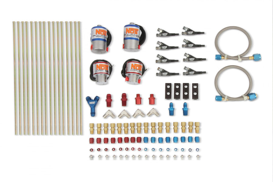 Custom Nitrous Plumbing Kit Pro-Shot Fogger Pro-Shot Fogger Custom Nitrous Plumbing Kit 8 Cylinder W/ Solenoids NOS