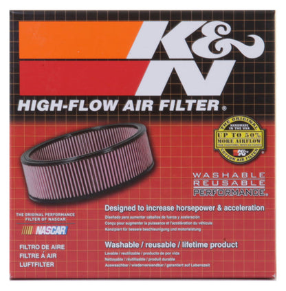 K&N Drop-In Air Filter | Round, 5.25in Flange, 2.5in Tall | E-3322