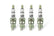 HP Copper Spark Plug Shorty 14MM Thread .460 In Reach Tapered Seat Non-Resistor 4 Pack ACCEL