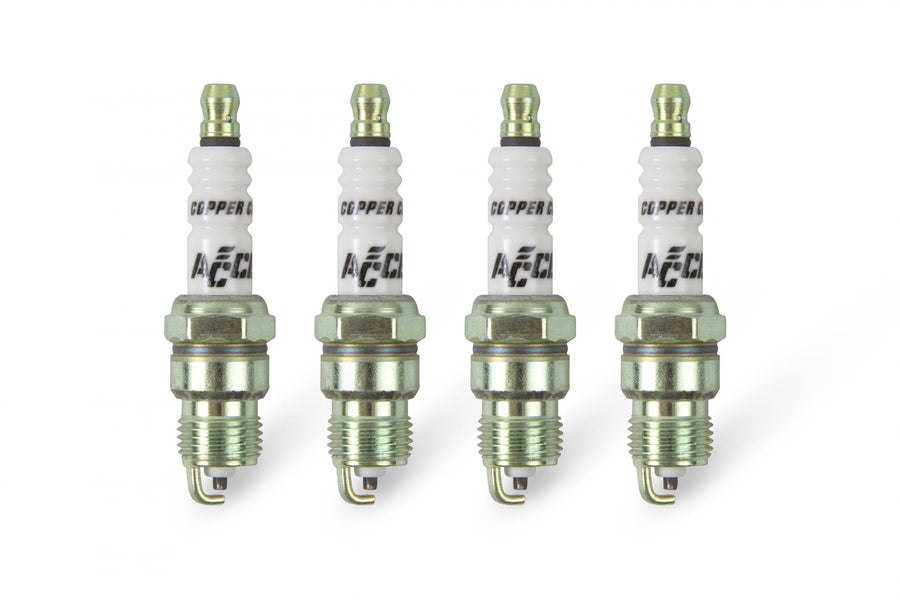 HP Copper Spark Plug Shorty 14MM Thread .460 In Reach Tapered Seat Non-Resistor 4 Pack ACCEL