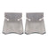 Synergy 07-18 Jeep Wrangler JK/JKU Dana 30/44 Front Lower Control Arm Skid Plates