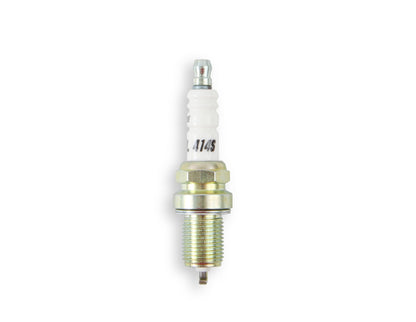 HP Copper Spark Plug Shorty 14MM Thread, .750 In Reach Heat Range 4 Gasket (Flat) Seat 4-Pack ACCEL