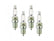 HP Copper Spark Plug Shorty 14MM Thread, .750 In Reach Heat Range 6 Gasket (Flat) Seat 4-Pack ACCEL