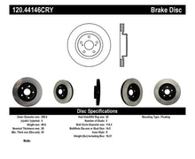 Load image into Gallery viewer, Stoptech 07 Lexus ES350 / 09 Pontiac Vibe / 09 Toyota Matrix Front CRYO-STOP Brake Rotor