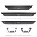 Go Rhino Dominator Extreme D6 SideSteps - Tex Blk - 4in Drop Down Steps (Pair)