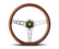 Momo Indy Steering Wheel 350 mm - Mahogany Wood/Brushed Spokes