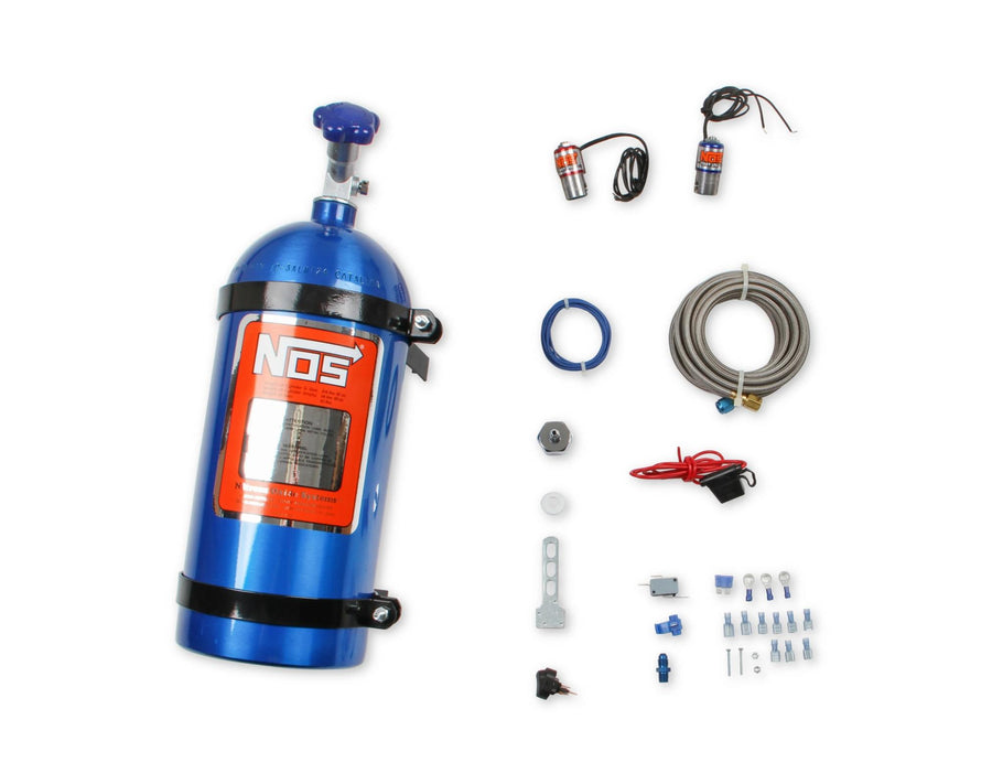 Powershot Multi-Fit Kit Powershot Nitrous System Universal W/O Injector Plate W/10 Lb Bottle NOS