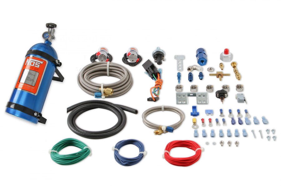 Import Nitrous System Dry Design Import Nitrous Dry System 40-75 Hp Includes 10Lb Blue Bottle NOS